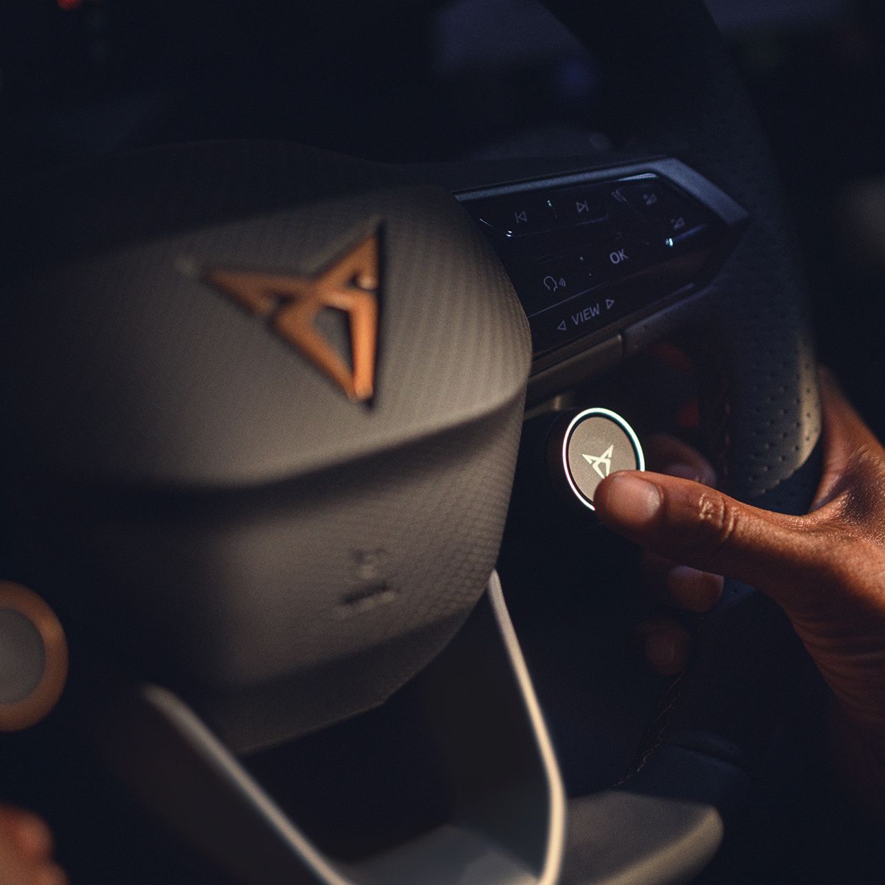 Detailansicht Lenkrad im CUPRA Born