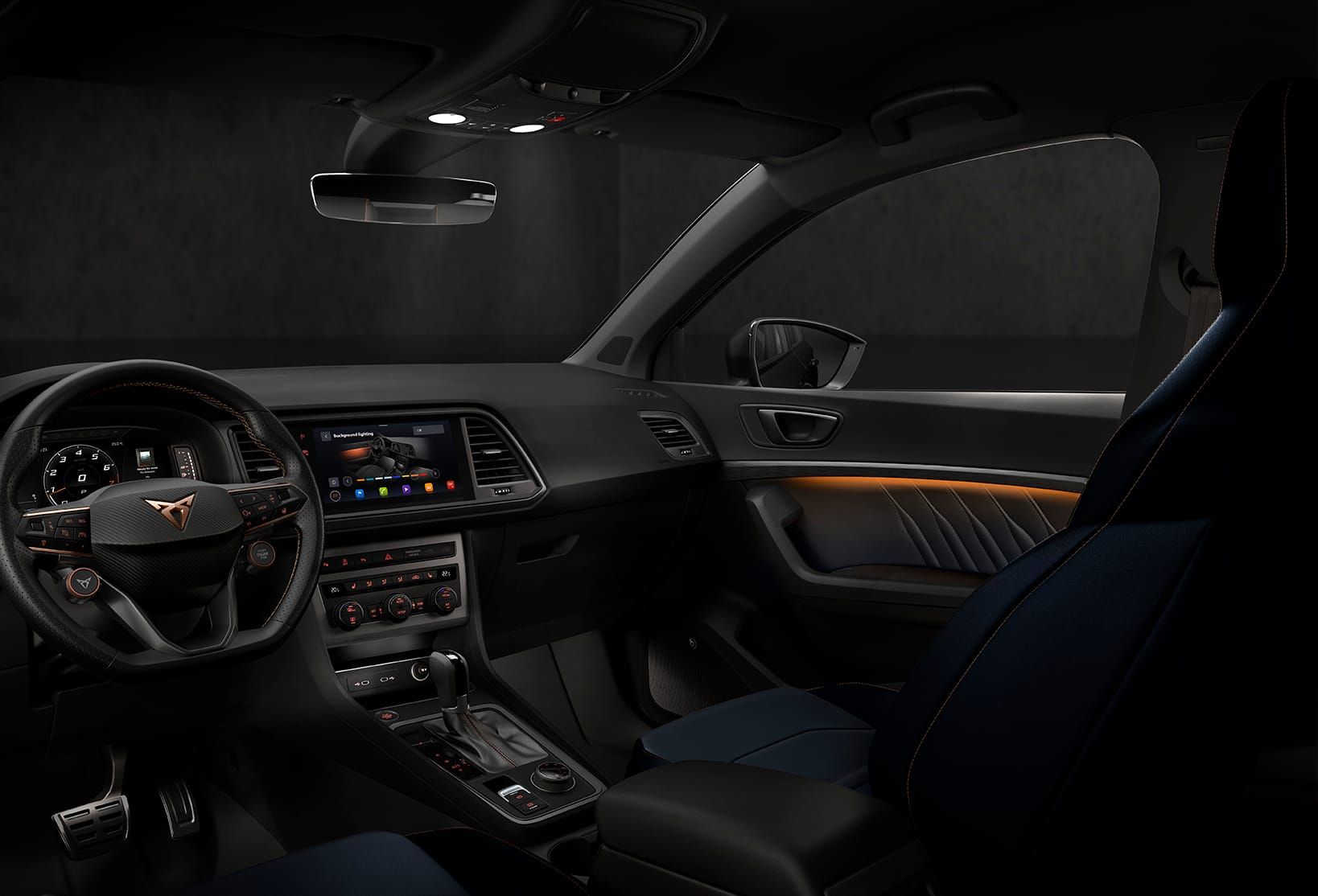 Lenkrad und Vordersitze im CUPRA Ateca
